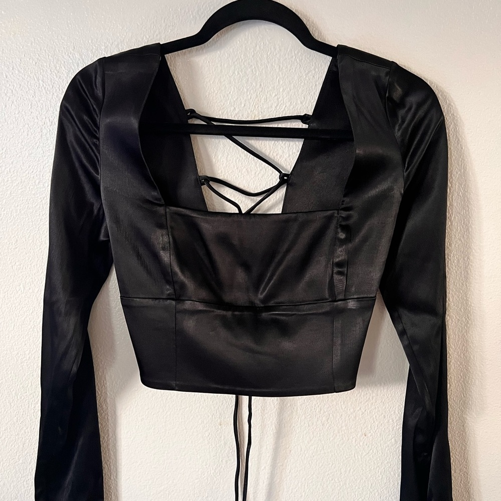 Zara Open Back Crop Top - Picture 6 of 6